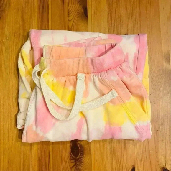 REVOLVE Electric & Rose Tie Dye Sweatpants Joggers Pink - Picture 13 of 15